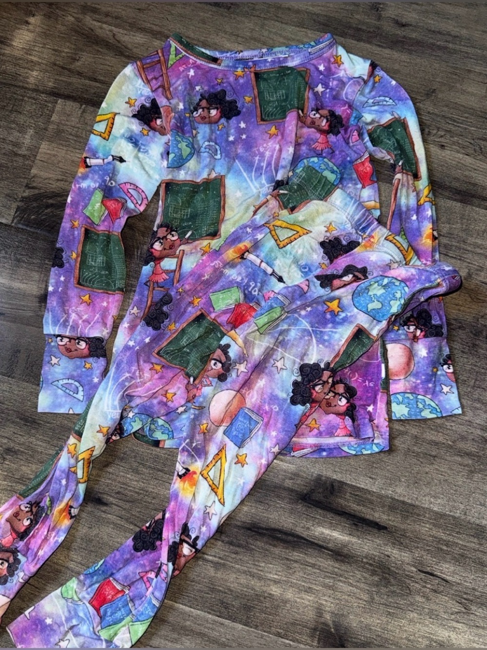 Posh Peanut Katherine Johnson Empowerment 2PC PJ Set 3T Bamboo Retired STEM